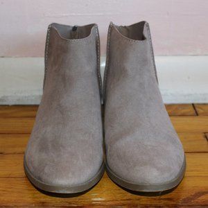 Torrid Faux Tan Suede Ankle Boot w/ Back Zipper